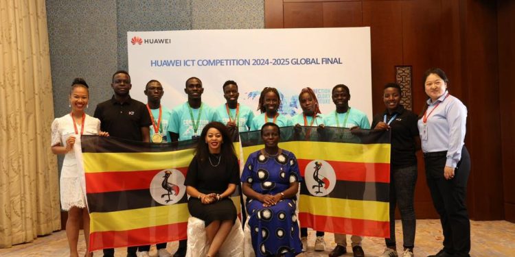 Ugandan students Huawei ICT 2025