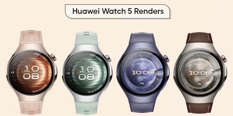Leaked Poster Reveals New Huawei Watch 5 Color Schemes